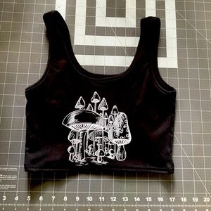 Mushrooms crop top